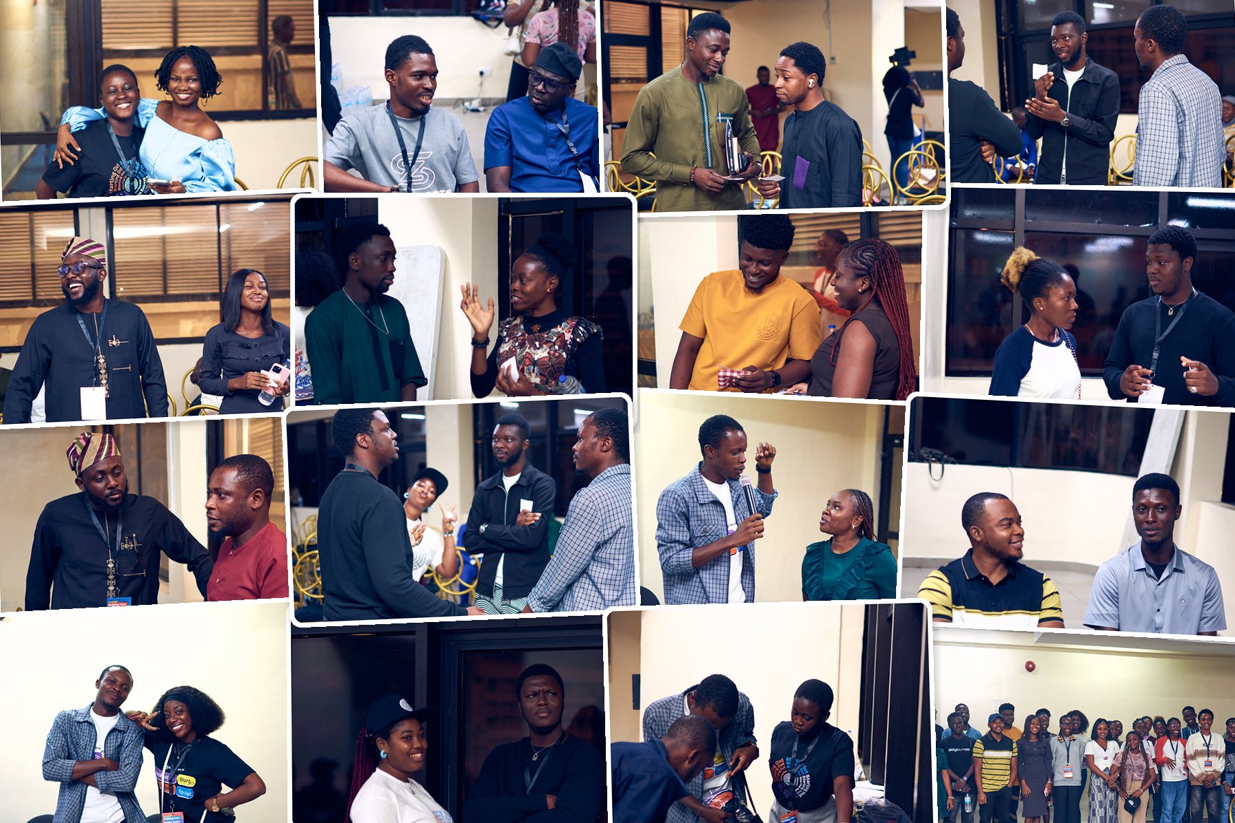 Collage of attendees networking at Starting Out '26